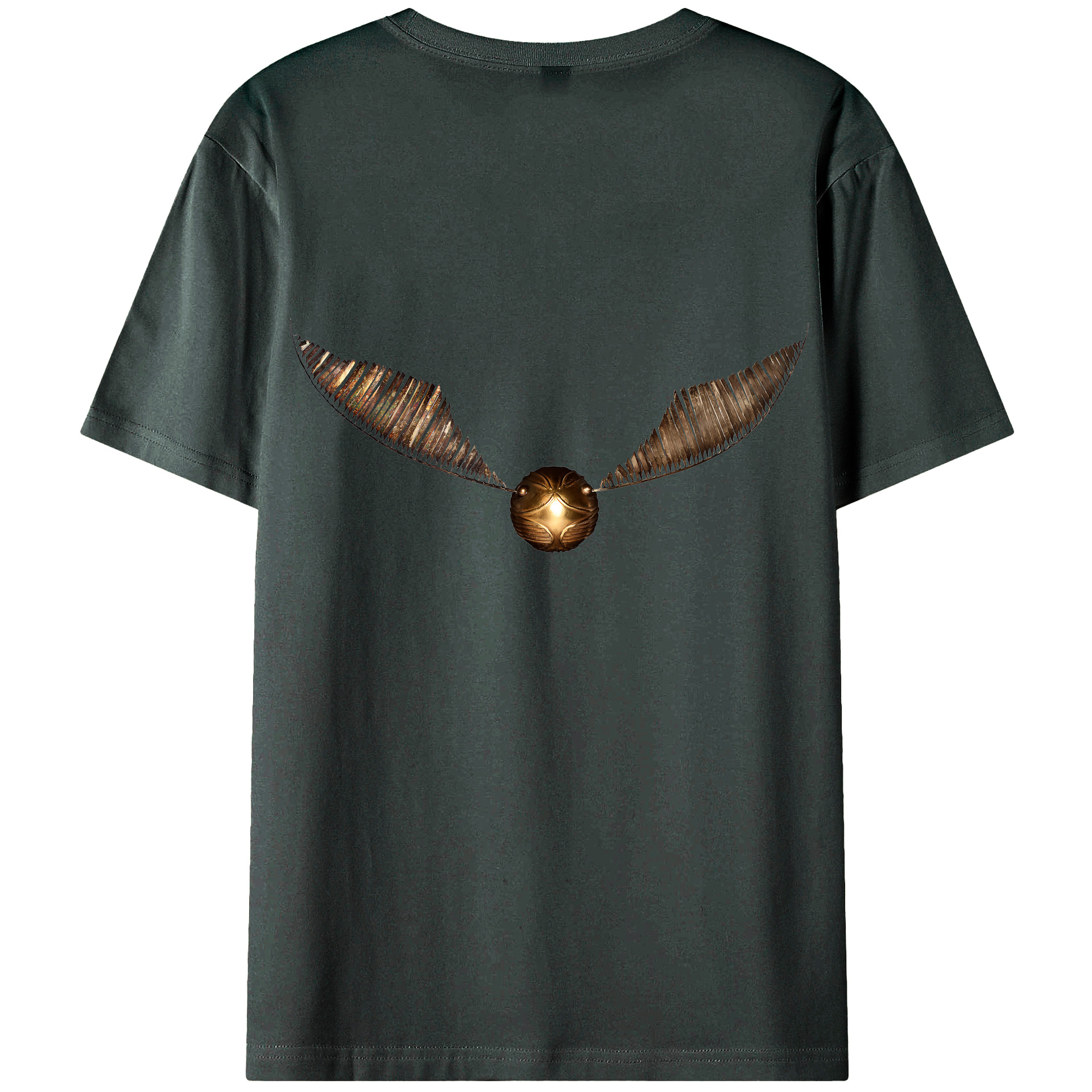 （画像用） Harry Potter ハリー・ポッターシリーズ 綿100％ メンズ半袖Tシャツ（バックプリント） 通気性